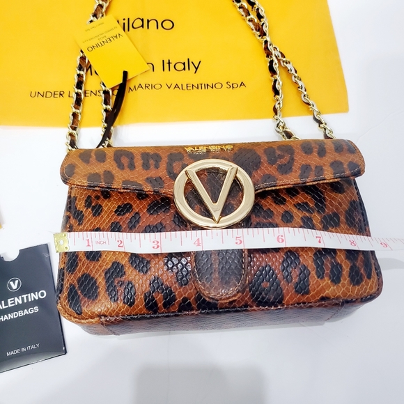 Valentino auth leopard print crossbody bag - Picture 7 of 11